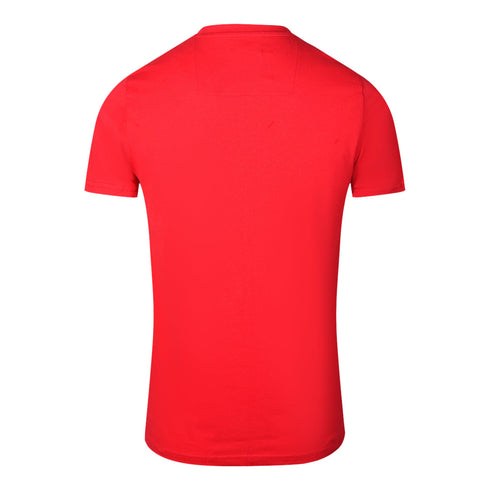 Cavalli Class Diamond Window Of Tiger Design Red T Shirt